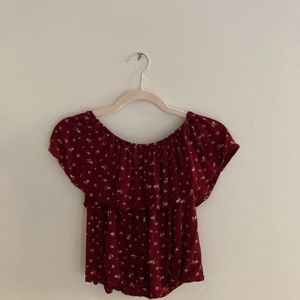 Floral Maroon Shirt